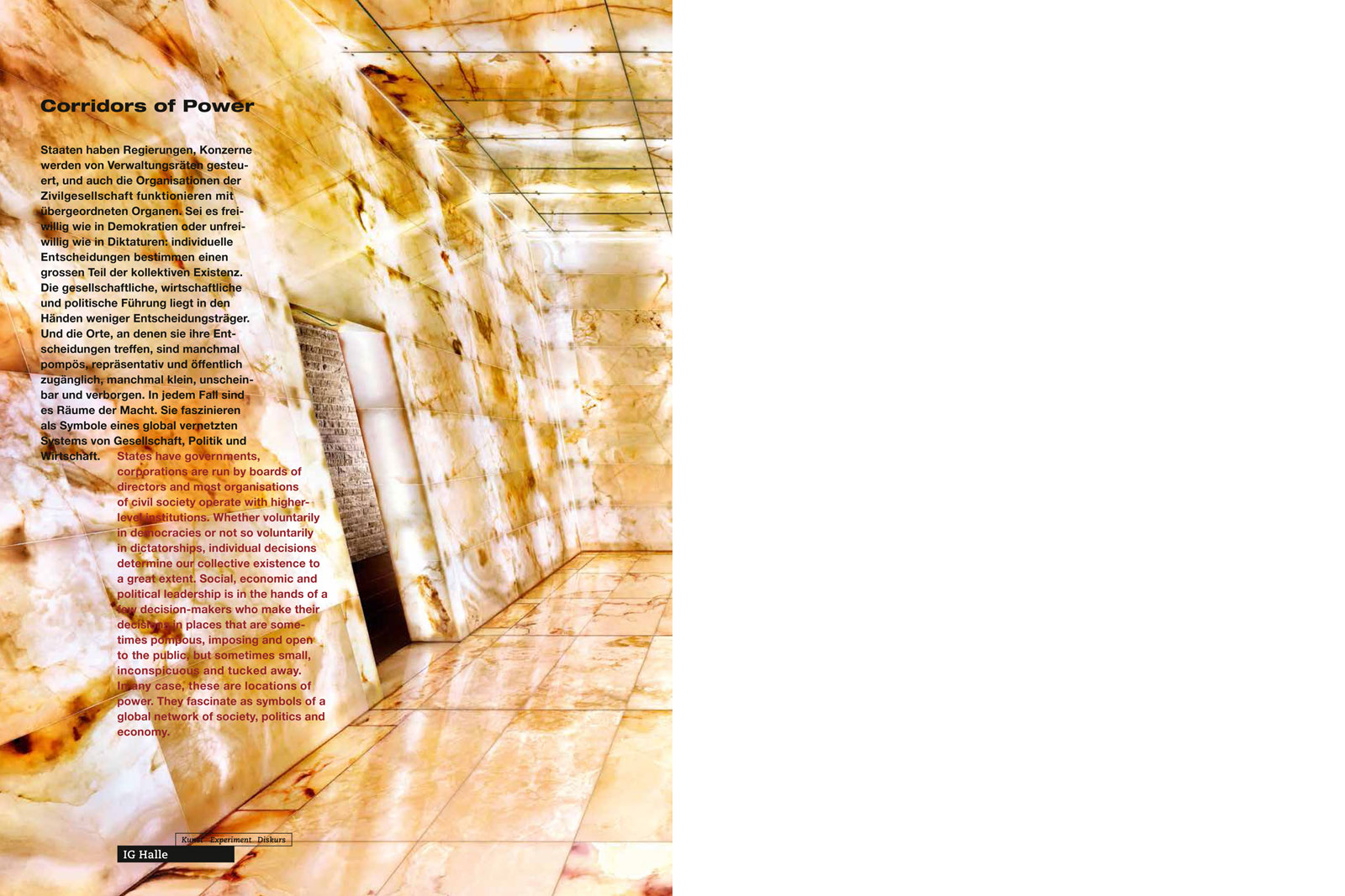 Corridors of Power Back Cover